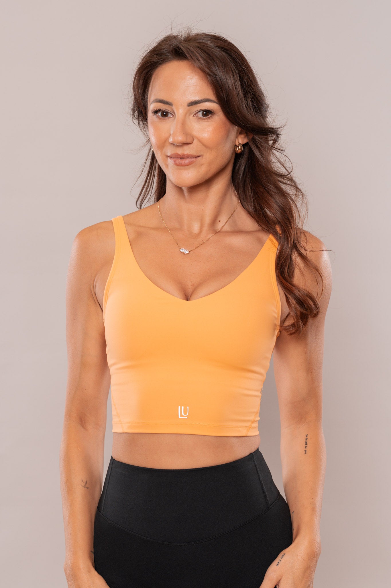 Timeless Crop Sports Bra Orange
