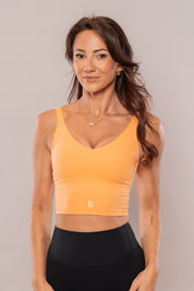 Timeless Crop Sports Bra Orange