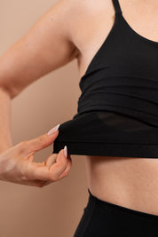Level Up Light Sports Bra Black