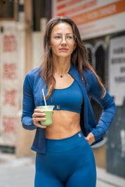 Lift Up Jacket Petrol Blue